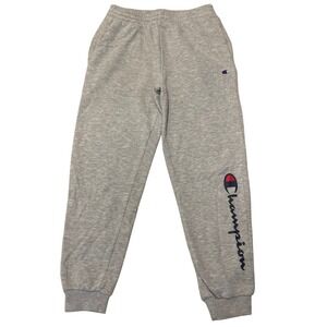 Champion Women's Gray Jogger‎ Sweatpants Athleticwear Logo Large Athleisure
